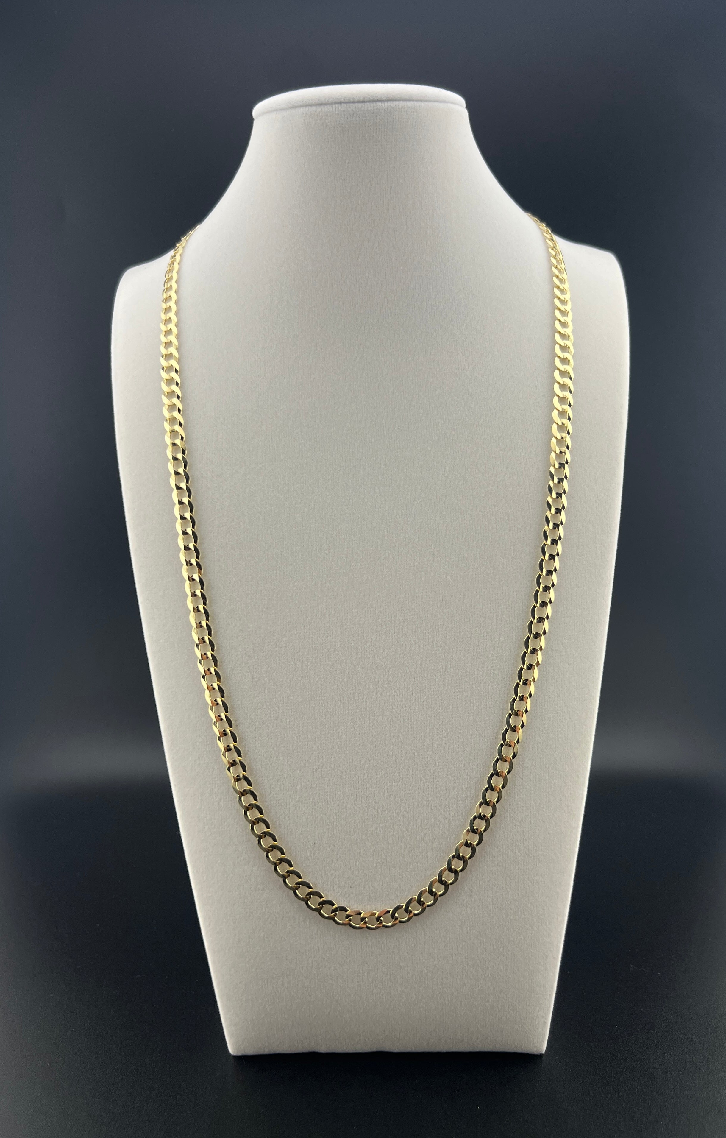 Cadena Oro 10K estilo Corte de Brillo