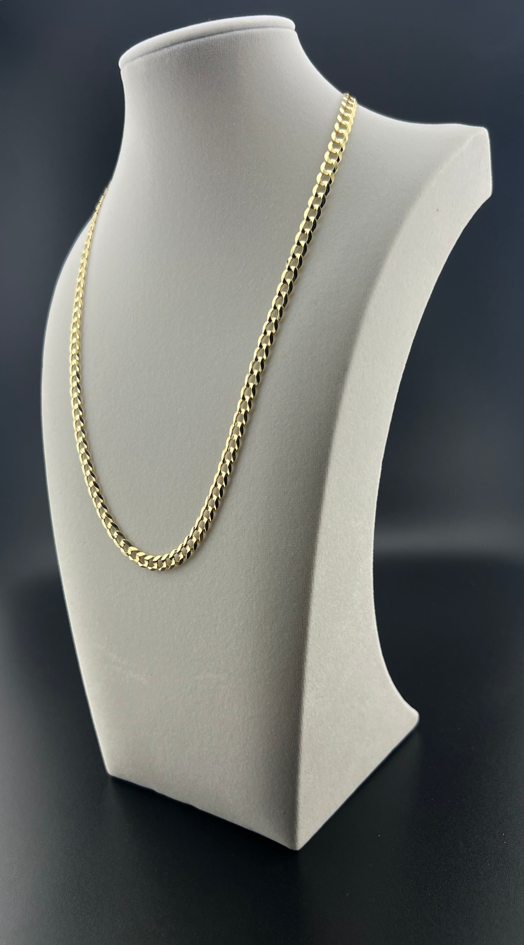 Cadena Oro 10K estilo Corte de Brillo