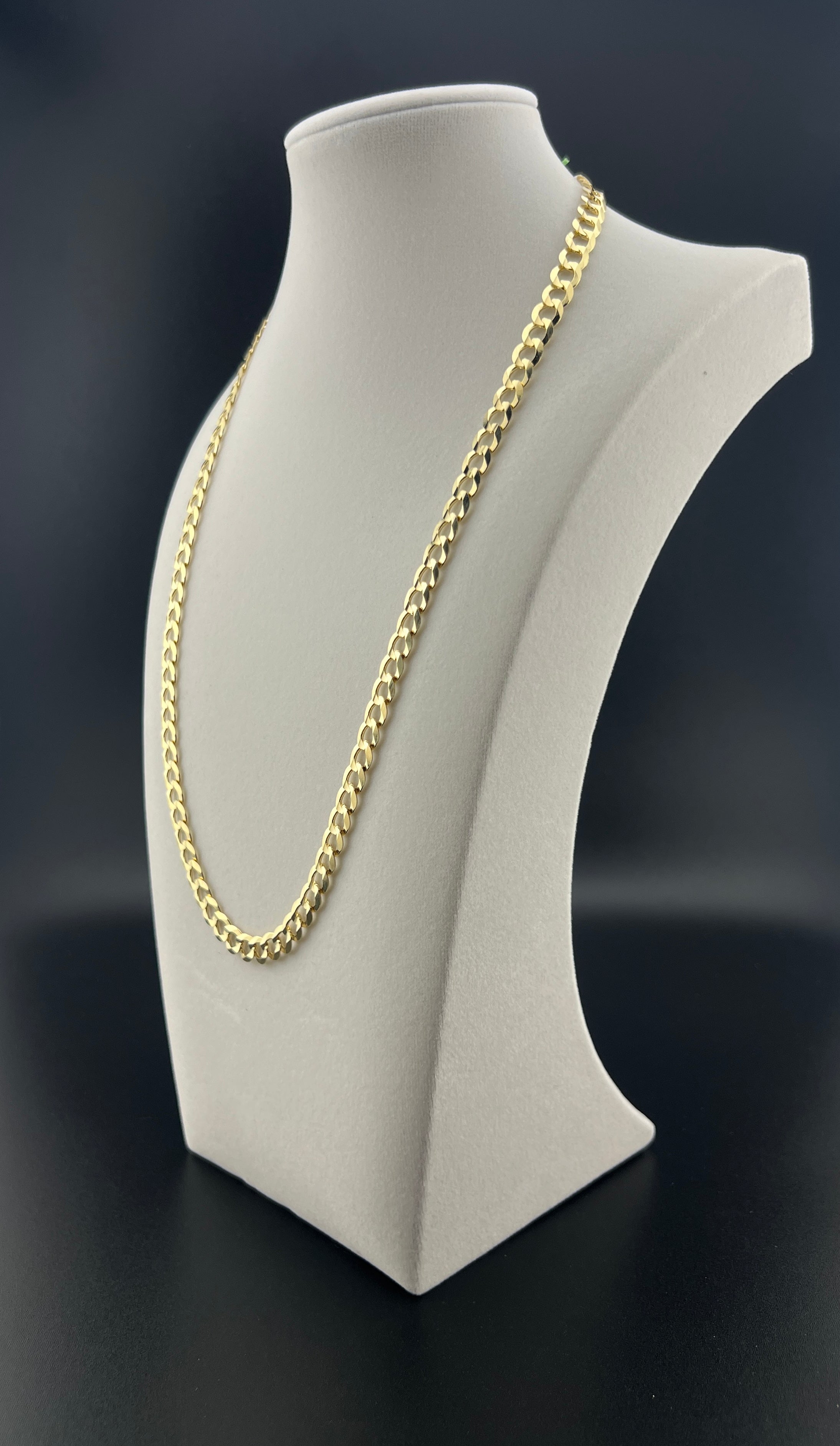 Cadena Oro 10K estilo Corte de Brillo